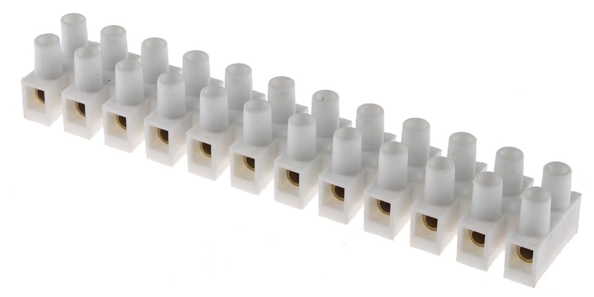 Product image for 12 way polypropylene terminal block