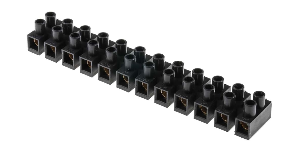 Product image for Black 10mmsq. terminal strip 400V