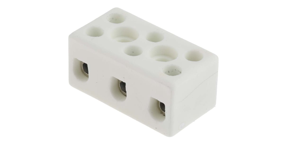 Product image for 3 way ceramic terminal block