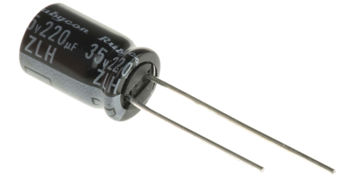 Product image for CAPACITOR AL 105DEG 220UF 35V 8X11.5