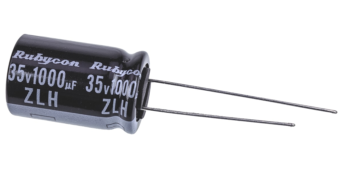 Product image for CAPACITOR AL 105DEG 1000UF 35V 12.5X20