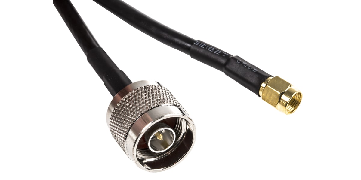 Product image for RF 1000 MM N TYPE SMA M CABLE ASSEMBLY