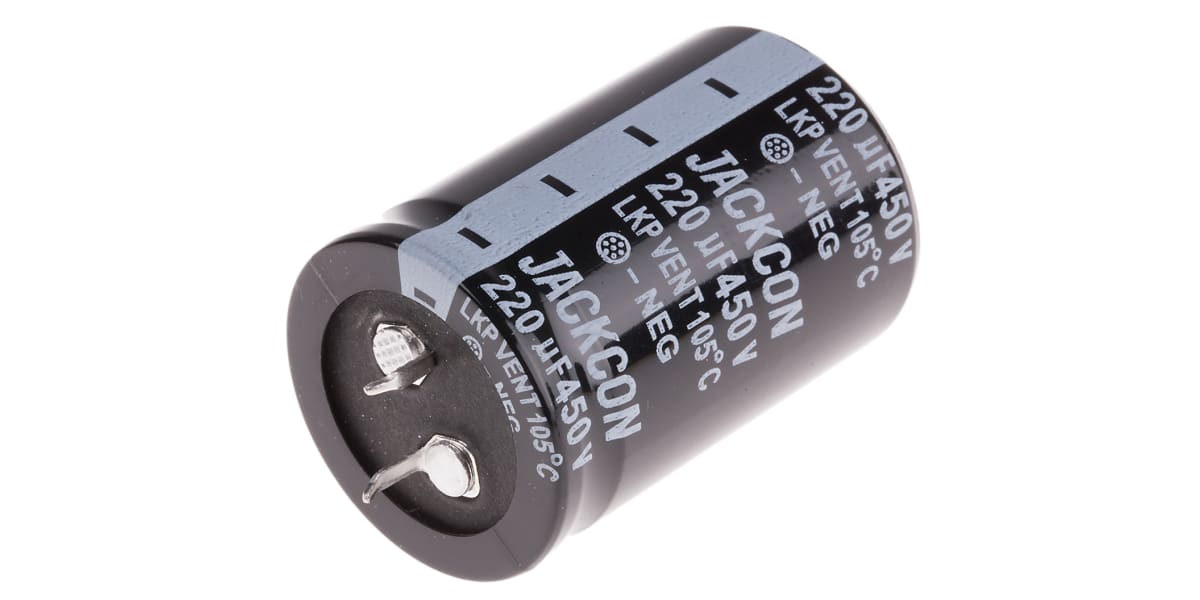 Product image for Snap in AL cap 220uF 450V