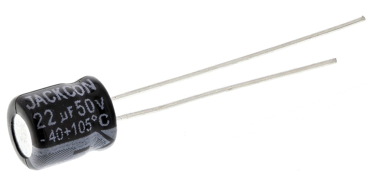 Product image for Radial AL cap, 22uF, 50V