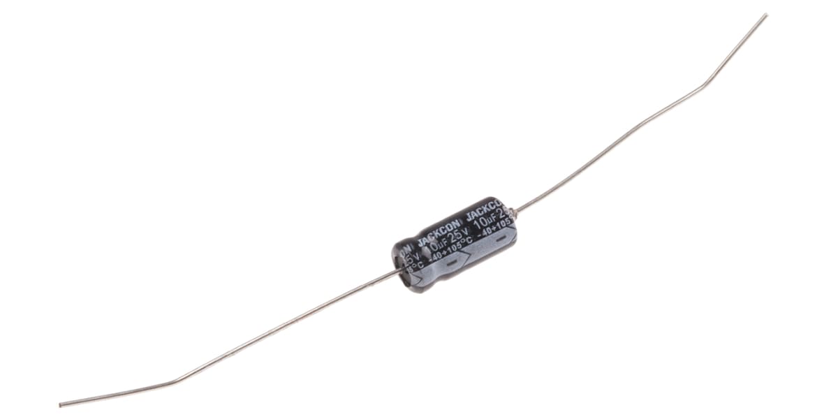 Product image for Axial AL cap, 10uF, 25V