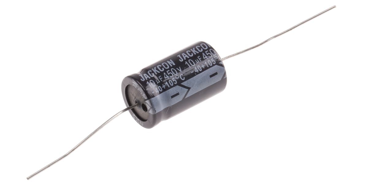 Product image for Axial AL cap, 10uF, 450V