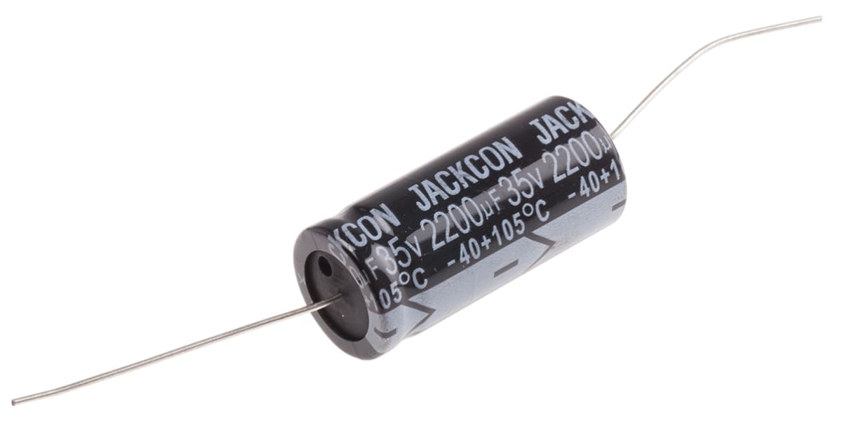 Product image for Axial AL cap, 2200uF, 35V