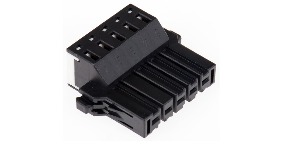 Product image for JST, J300 Female Connector Housing, 5.08mm Pitch, 5 Way, 1 Row