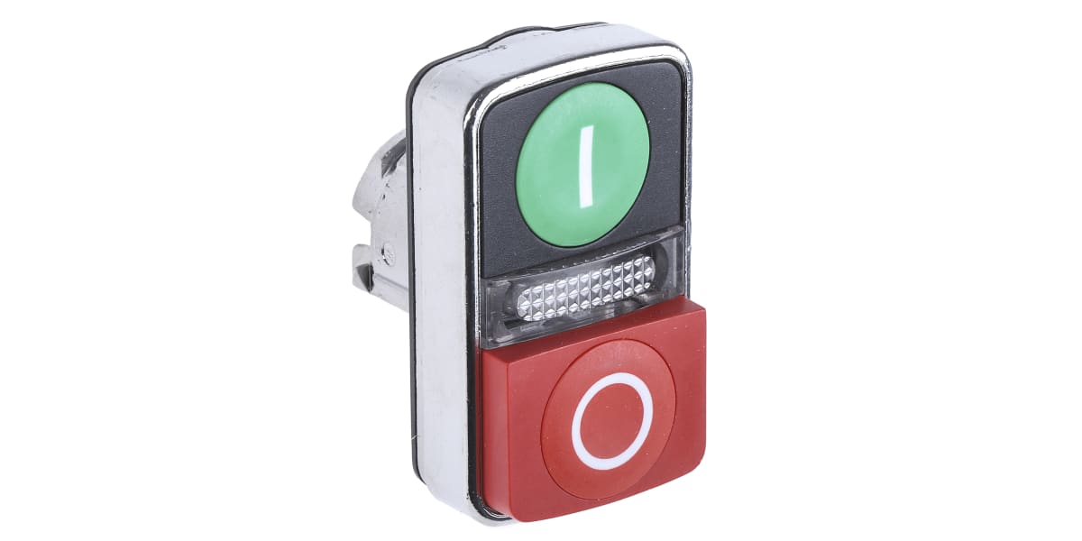 Product image for Pushbutton head, illuminated, grn/red