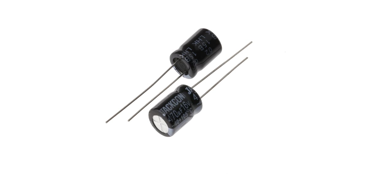 Product image for Radial alum cap, 470uF, 16V, 8x11
