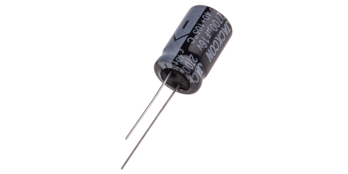 Product image for Radial alum cap, 2,700uF, 16V, 13x21