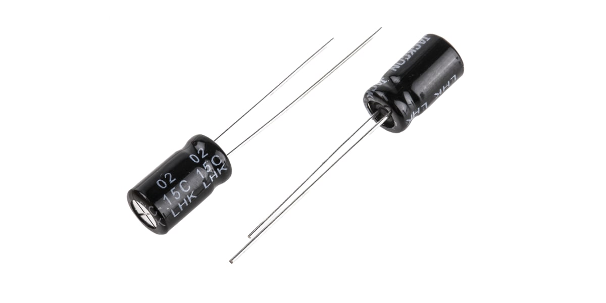 Product image for Radial alum cap, 100uF, 25V, 6.3x11