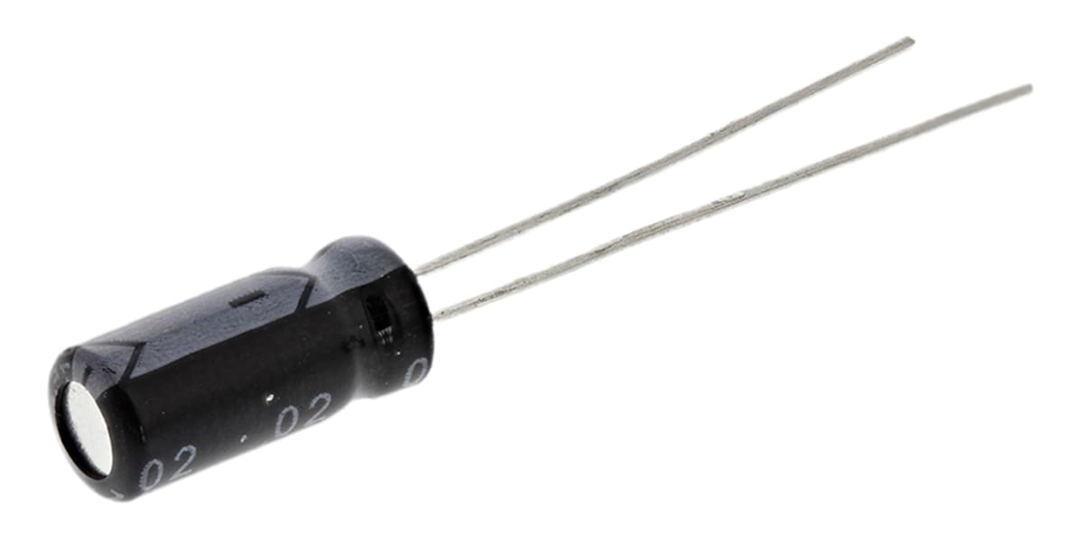 Product image for Radial alum cap, 0.47uF, 50V, 5x11