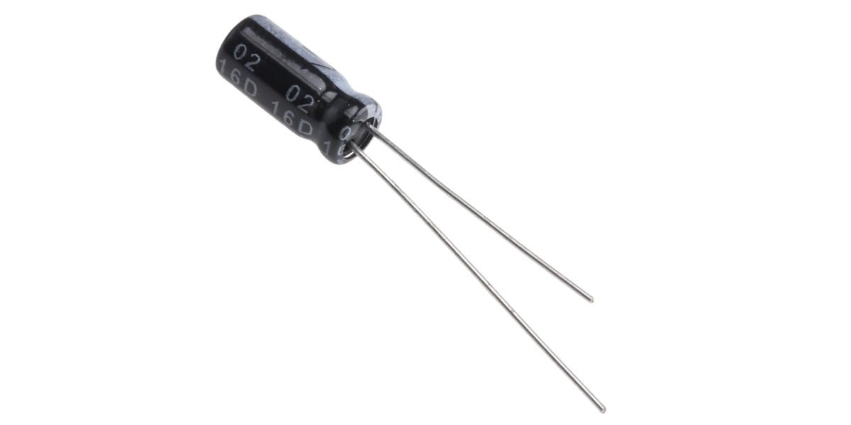 Product image for Radial alum cap, 2.2uF, 63V, 5x11