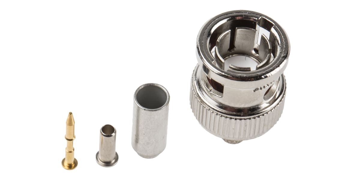 Product image for BNC straight crimp plug 75ohm