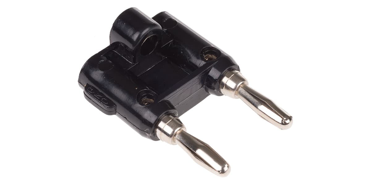 Product image for BANANA PLUG, DUAL, 15A, BLACK