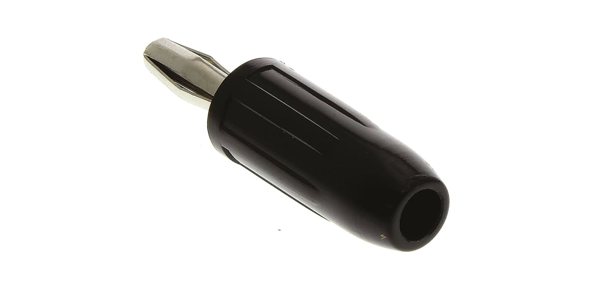 Product image for BANANA PLUG, 15 A, BLACK