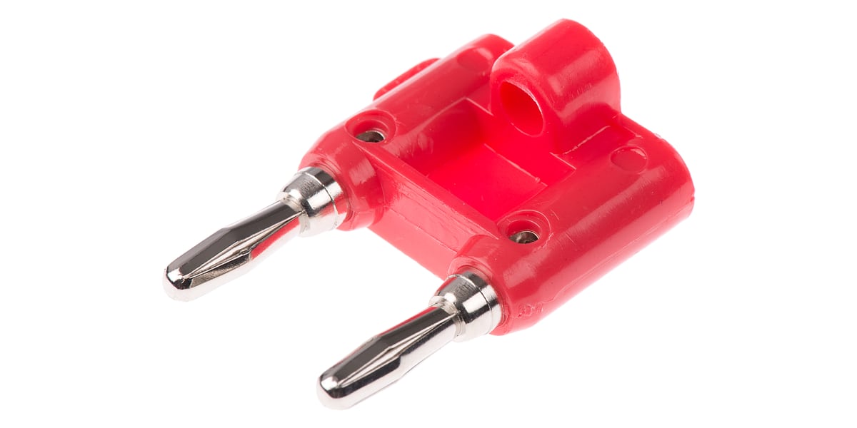 Product image for BANANA PLUG, DUAL, 15A, RED