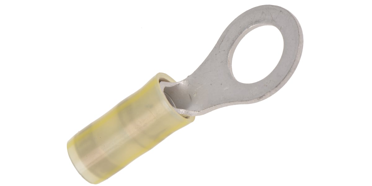 Product image for Ring terminal, PIDG, yellow/yellow, M8