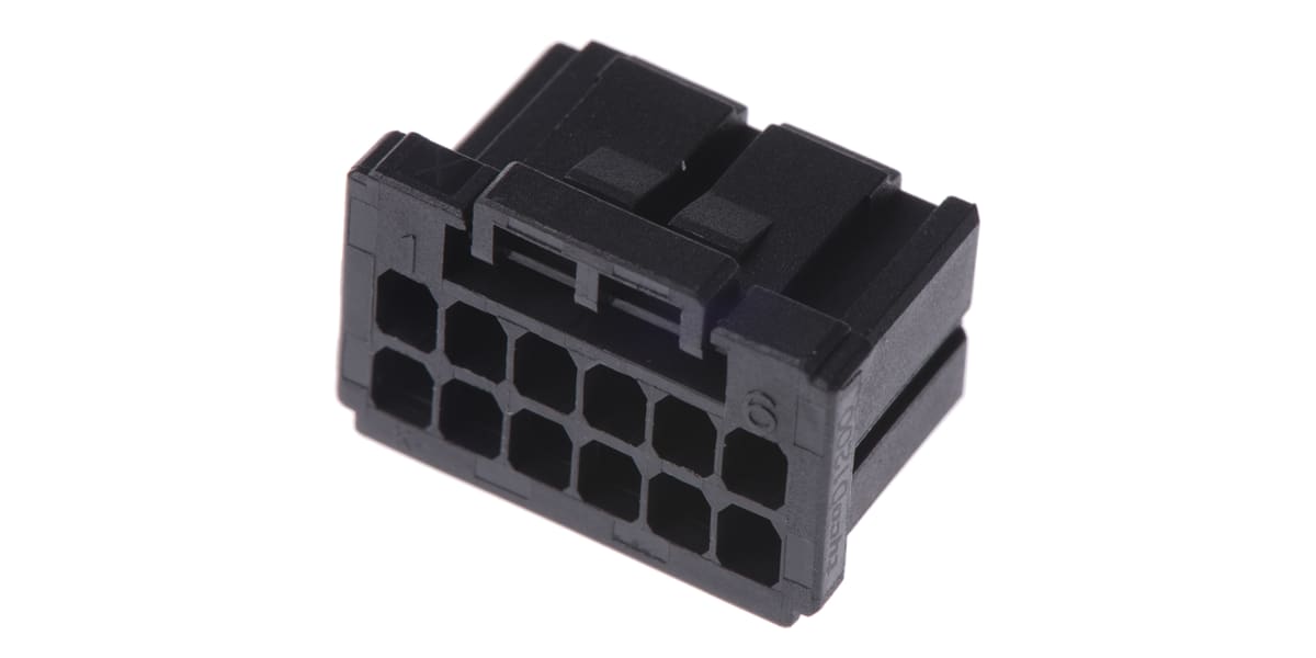 Product image for Housing 12 way 2 row Rec 2.5mm X key D-1