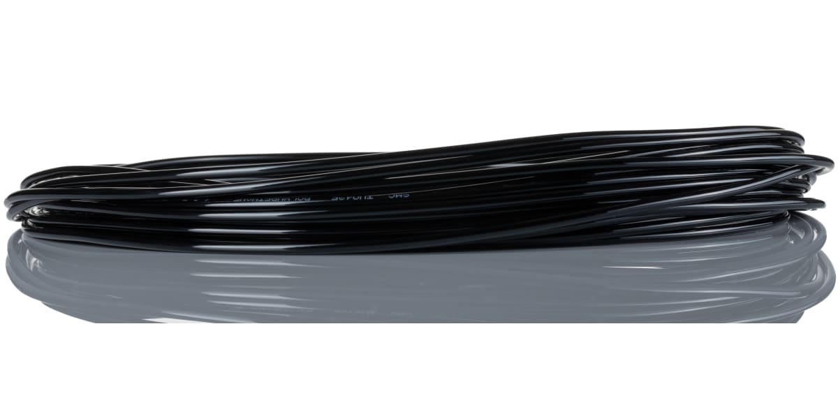 Product image for POLYURETHANE 4MM BLACK TUBING 20 METRES
