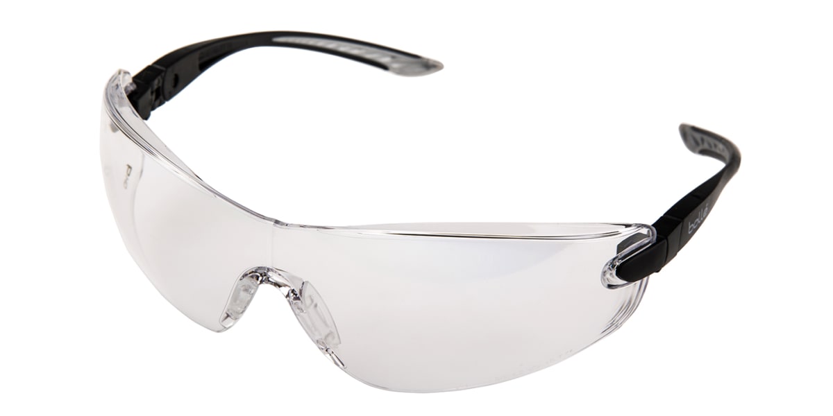 Bolle Cobra UV Safety Glasses, Clear Polycarbonate Lens, Vented