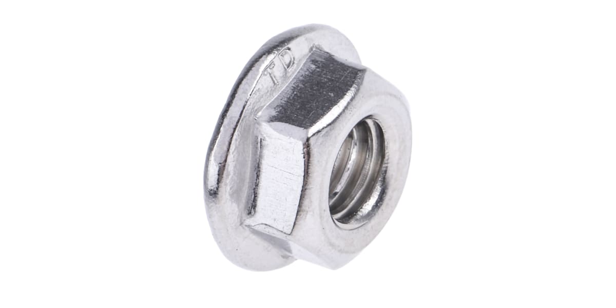 Product image for Stainless steel serrated flange nut,M6