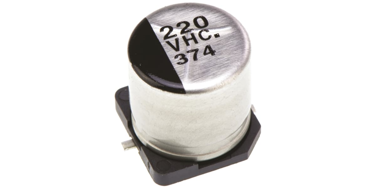 Product image for HC SMT elecrolytic cap 35Vdc 220uF