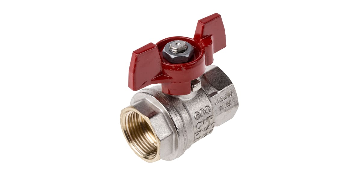 Product image for T handle ball valve 3/4in F-F