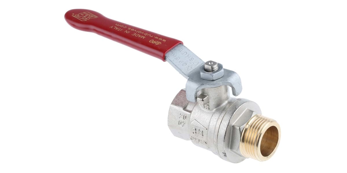 Product image for Lever handle ball valve 3/4in M-F