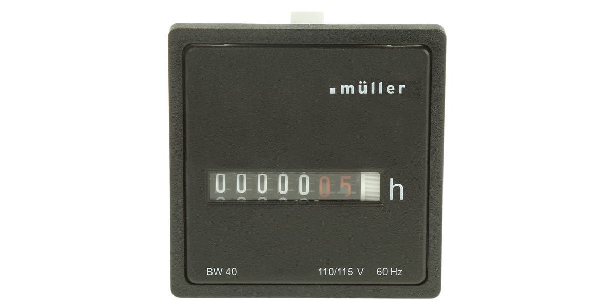 Product image for Muller BW40, 6 Digit, Mechanical, Counter, 115 V ac