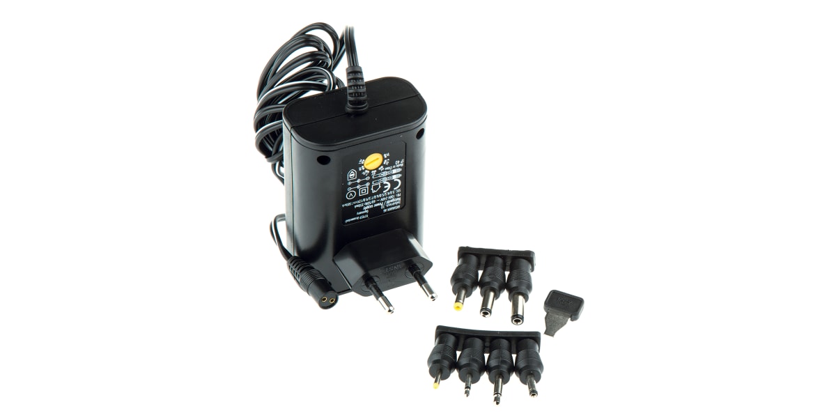 Product image for POWER ADAPTER,EURO,PLUG IN,ERP,3-12V1.5A