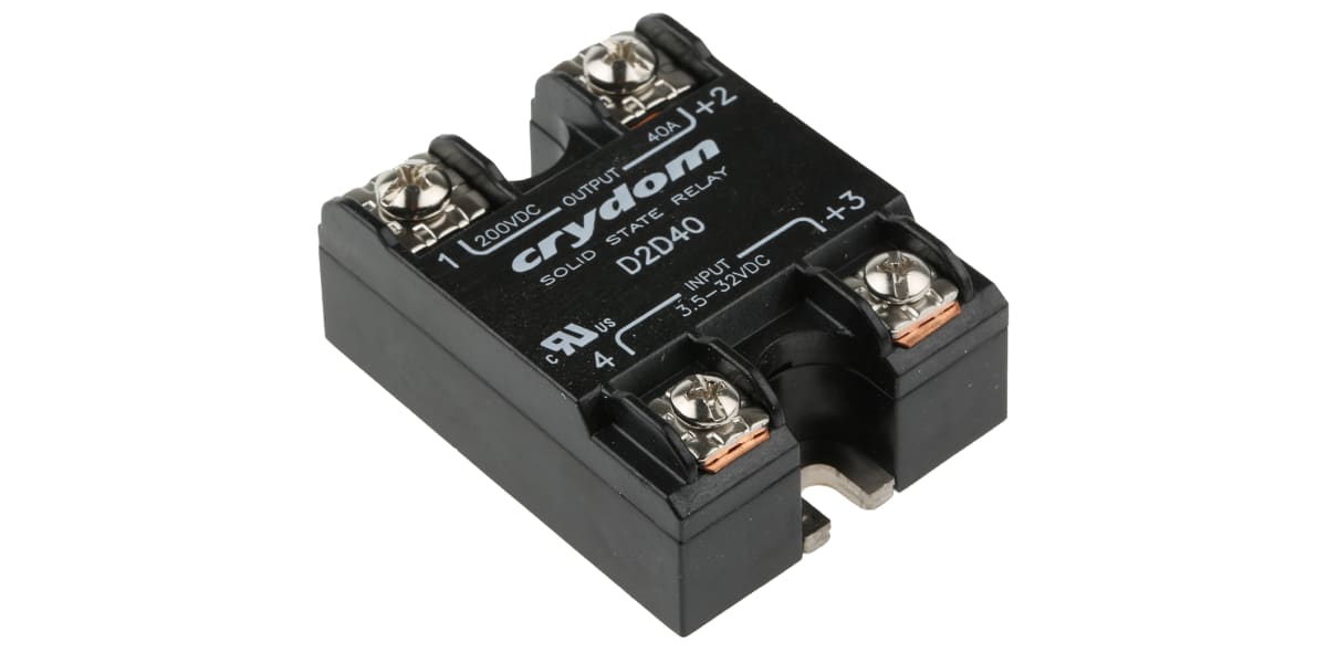 Product image for Sensata / Crydom 40 A SPST Solid State Relay, DC, Surface Mount, MOSFET, 200 V dc Maximum Load