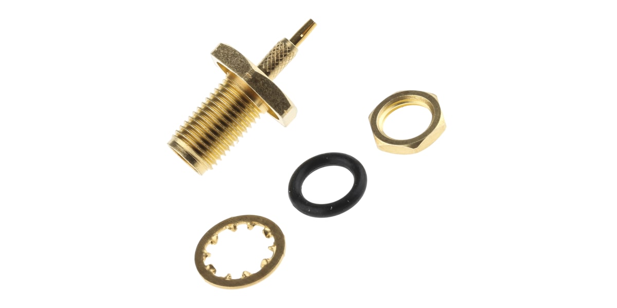 Product image for SMA bulkhead jack crimp for RG174/316