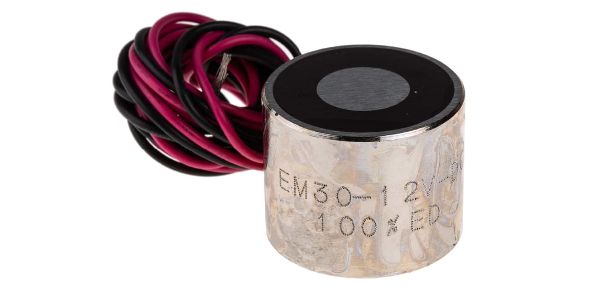 Product image for 30mm Dia. 12V Electro Holding Magnet