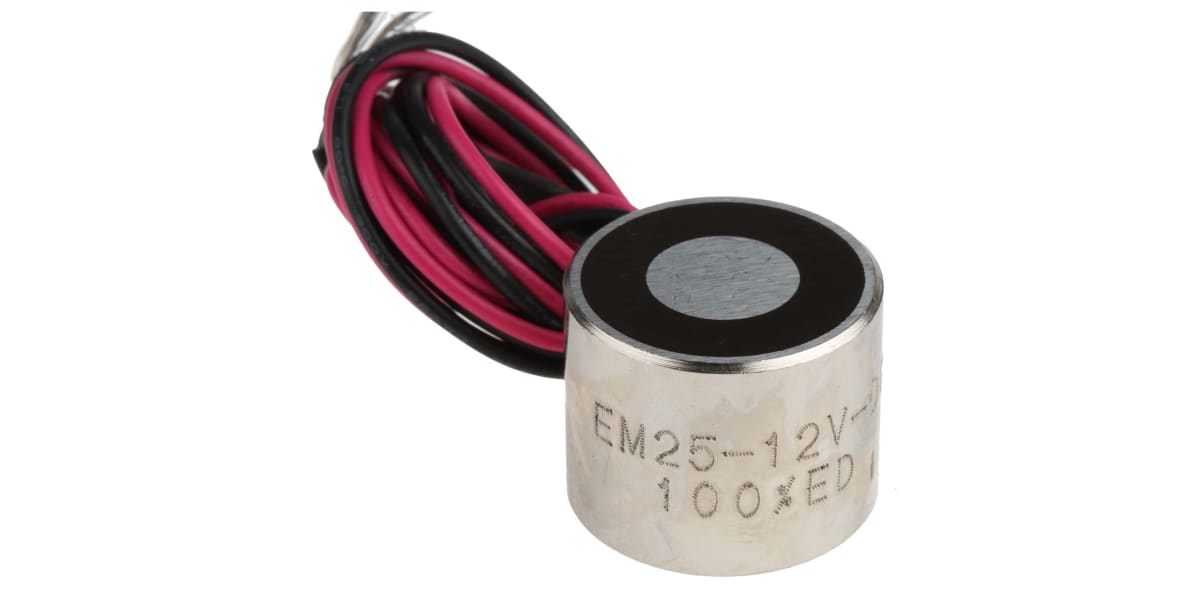 Product image for 25mm Dia. 12V Electro Holding Magnet