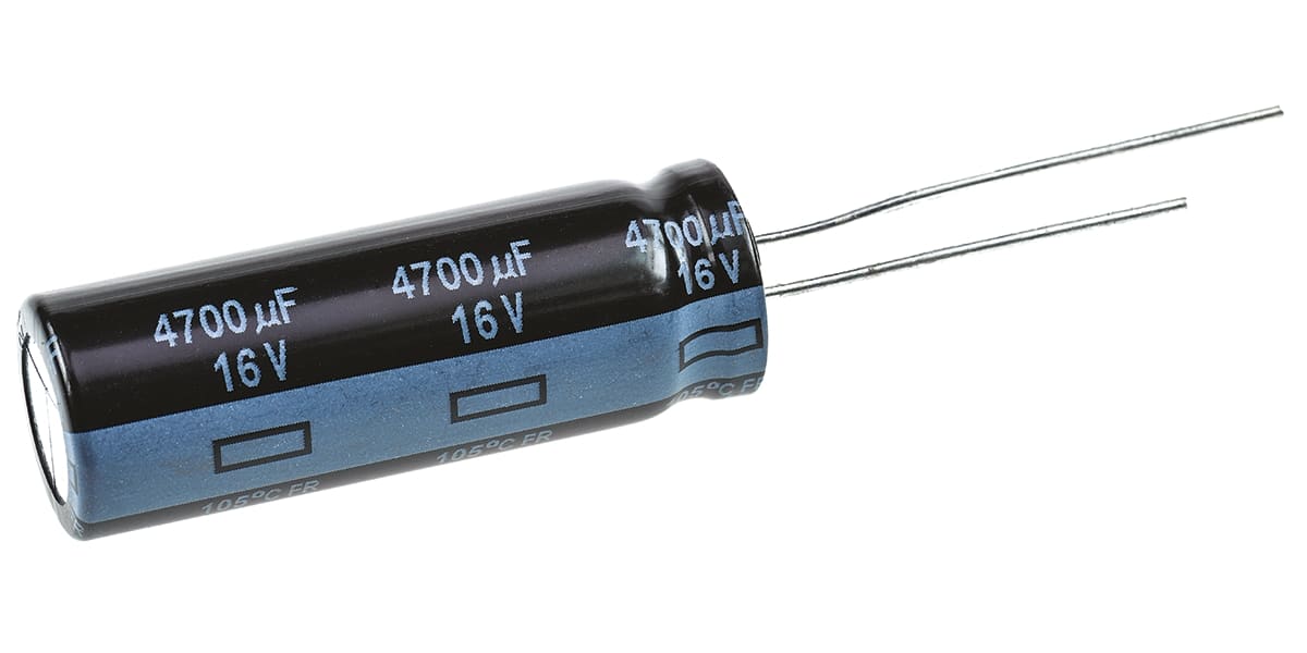 Product image for Capacitor Al FR 4700uF 16V 12.5x25