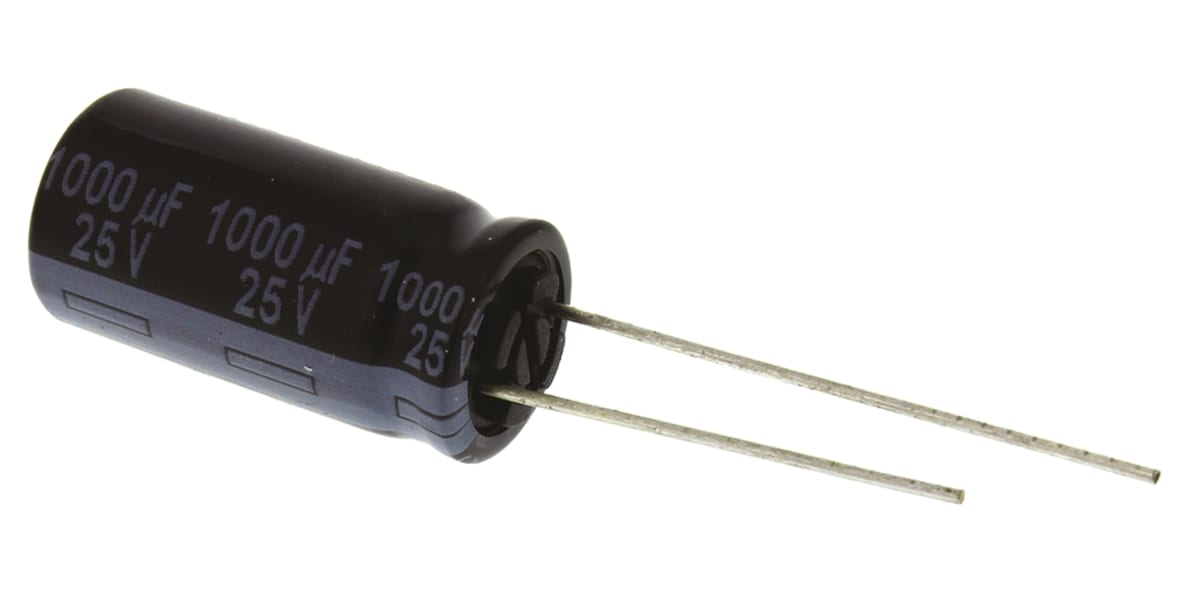 Product image for Capacitor Al FR 1000uF 25V 10x20