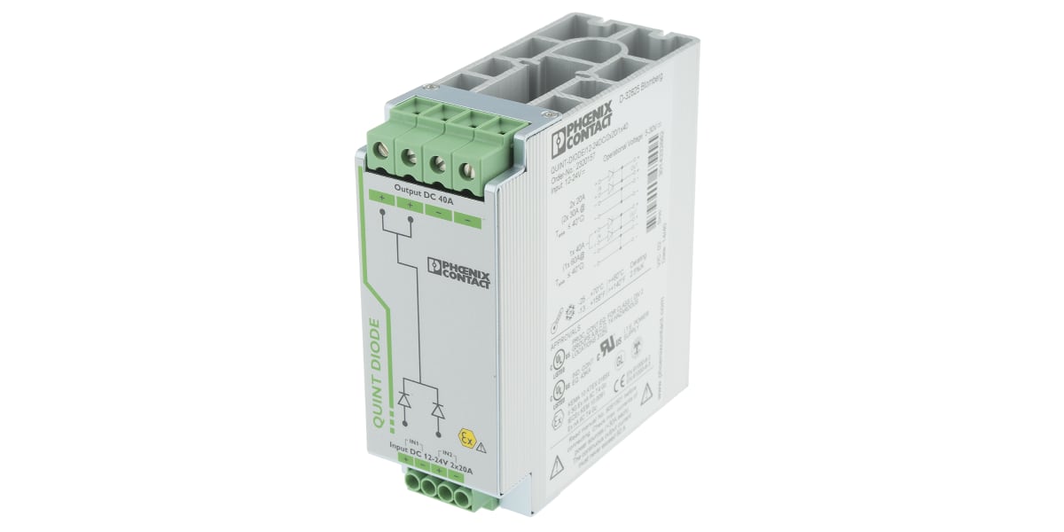 Product image for Diode Module, DIN rail, 12-24Vdc, 40A