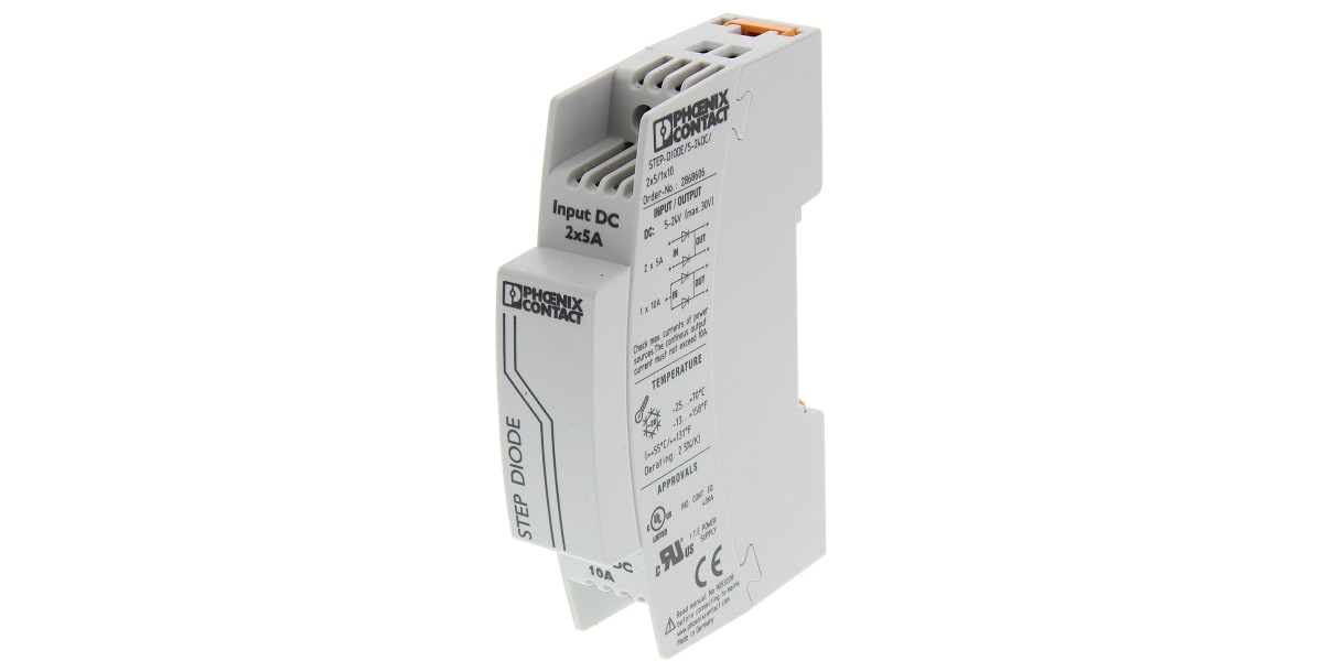 Product image for Diode Module, DIN rail, 5-24Vdc, 10A