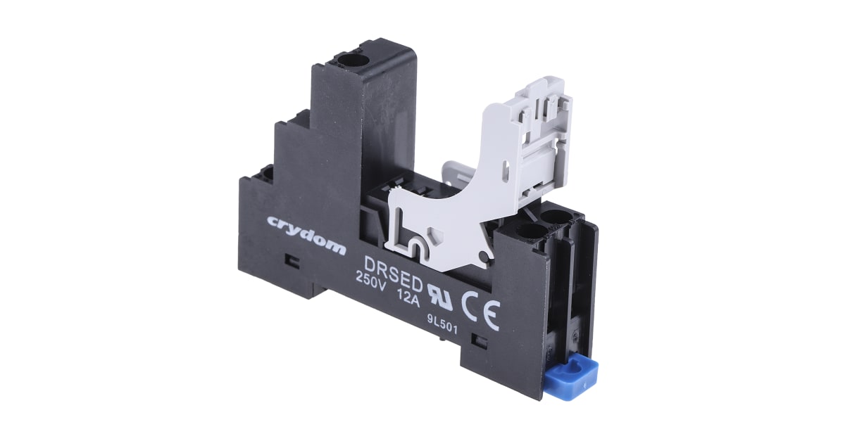 Product image for DIN RAIL MOUNT SOCKET FOR THE ED SERIES