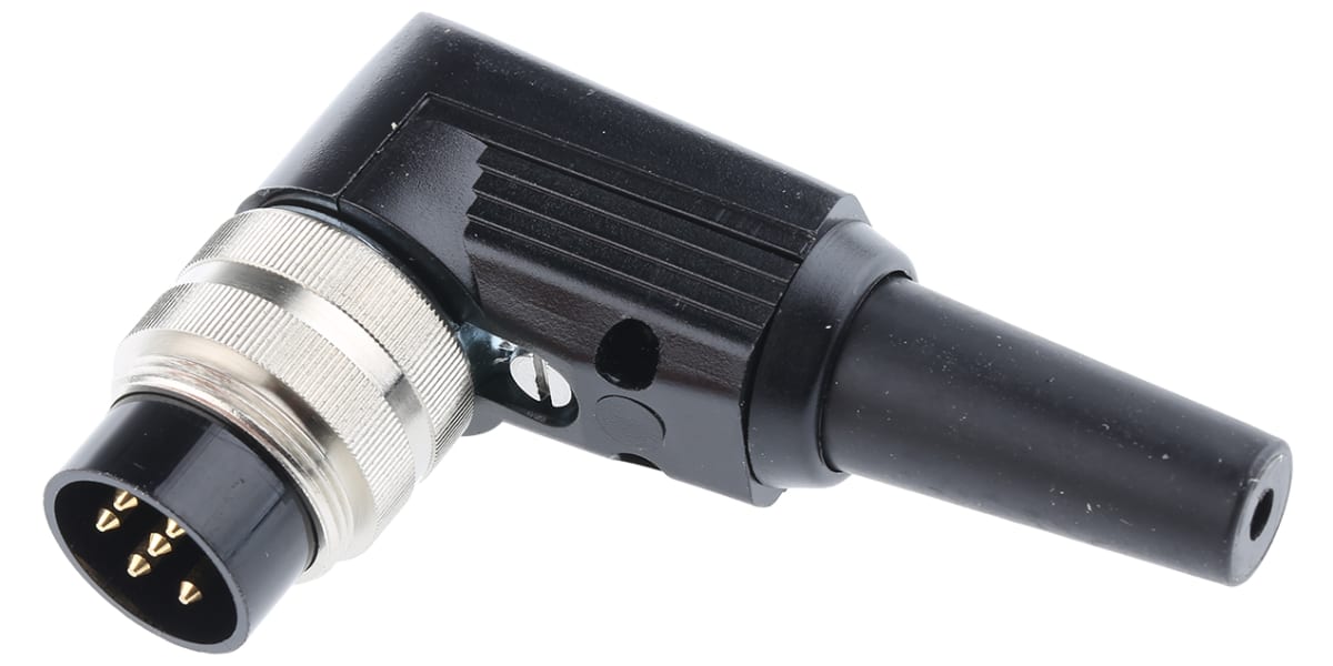 Product image for PLUG RIGHT ANGLE 6-WAY SOLDER IP40