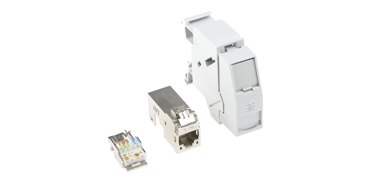 Product image for Weidmuller, 8 Pole IDC, RJ45 Connector Interface Module, DIN Rail Mount