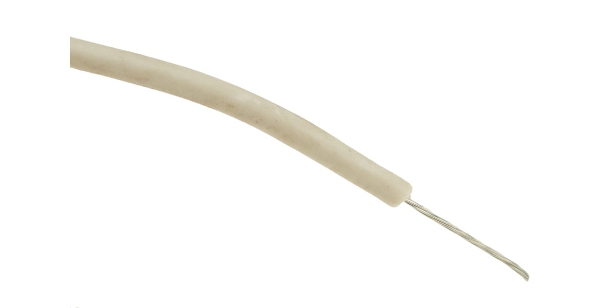 Product image for 15kV Silicone Wire UL3239 White AWG22