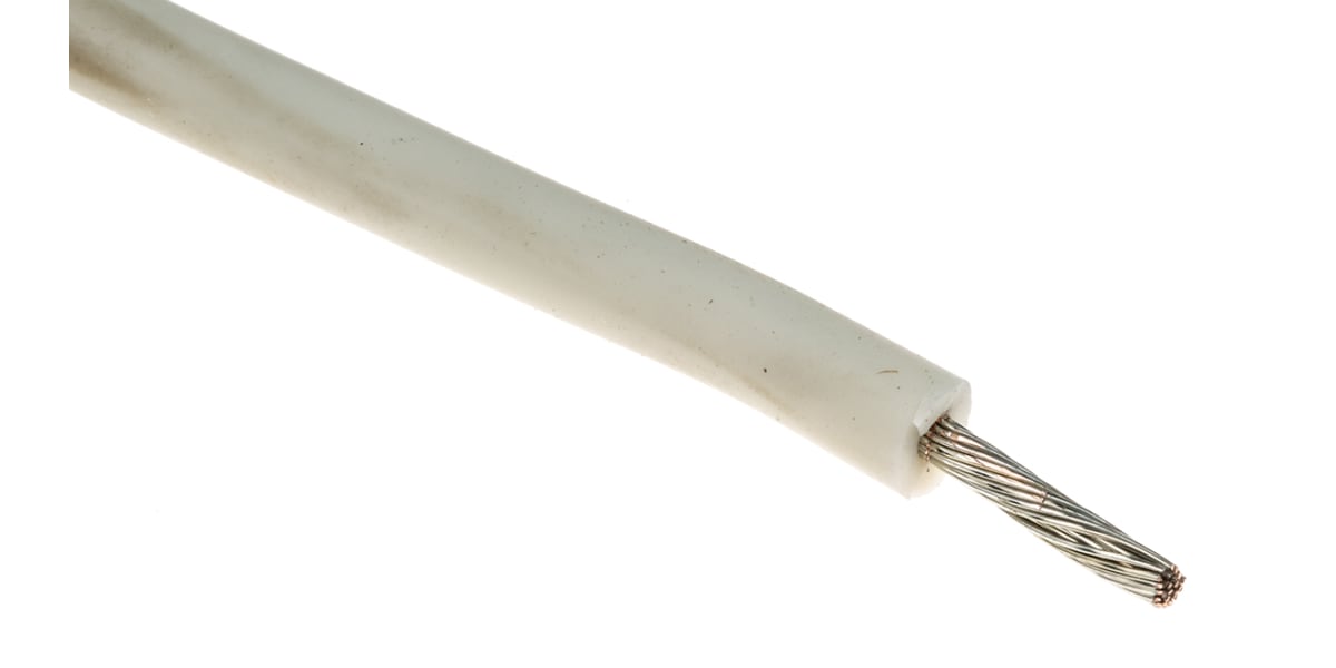 Product image for 15kV Silicone Wire UL3239 White AWG14