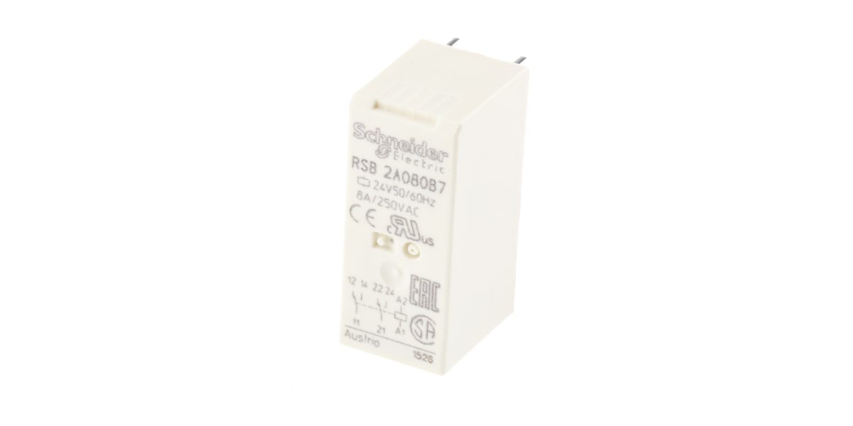 Product image for Zelio RSB Interface Relay 24 Vac , 8 A