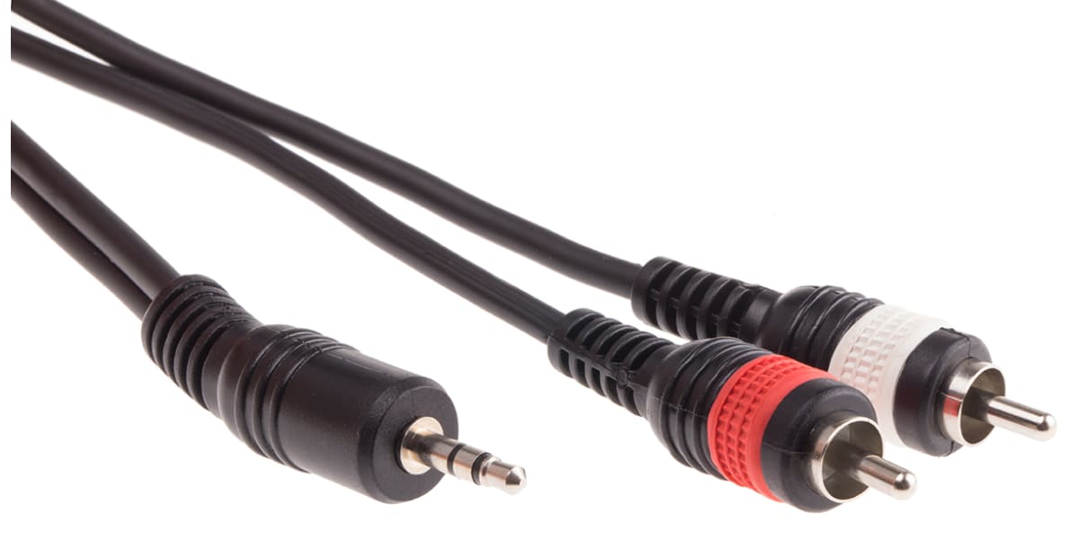 Product image for 3.5mm jack to 2 phono plug cable 10m