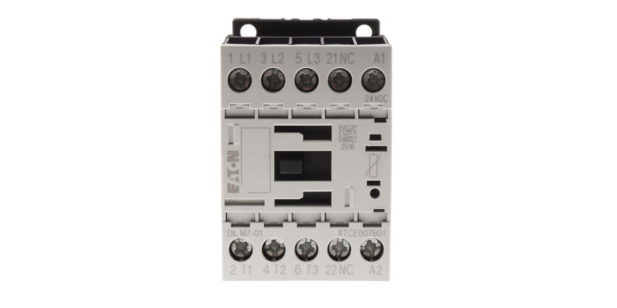 Product image for DILM CONTACTOR,4KW,3 POLE,24VDC