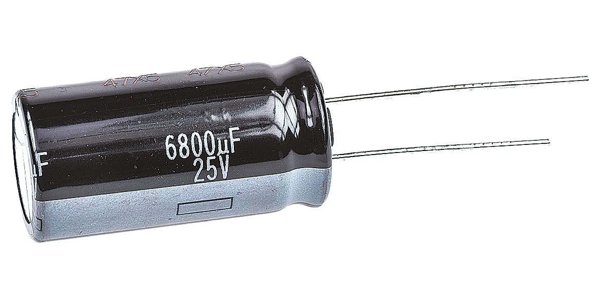 Product image for Radial HD series capacitor 25V 6800uF