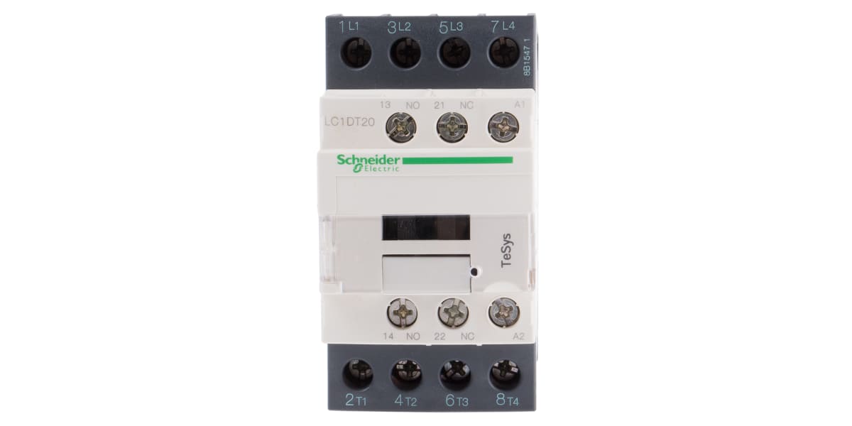 Product image for 4 pole NO coil contactor,20A,220Vac,AC1